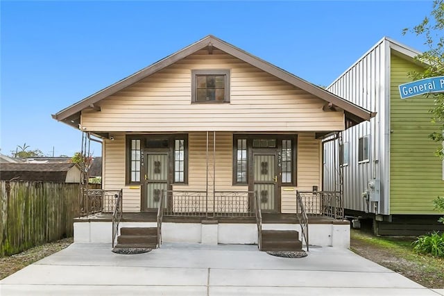 bungalow with a porch