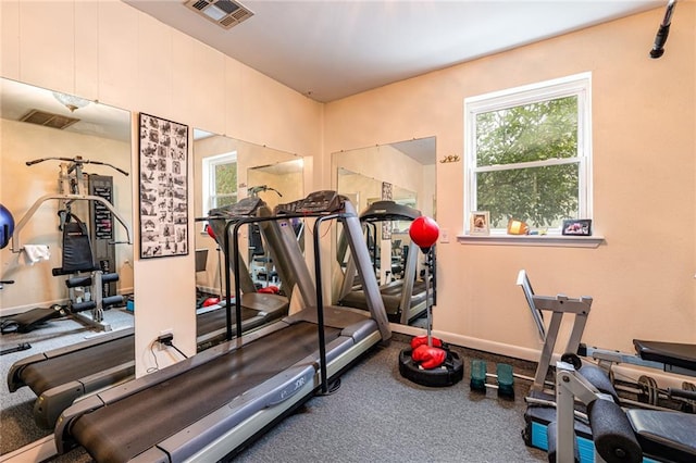 view of exercise room