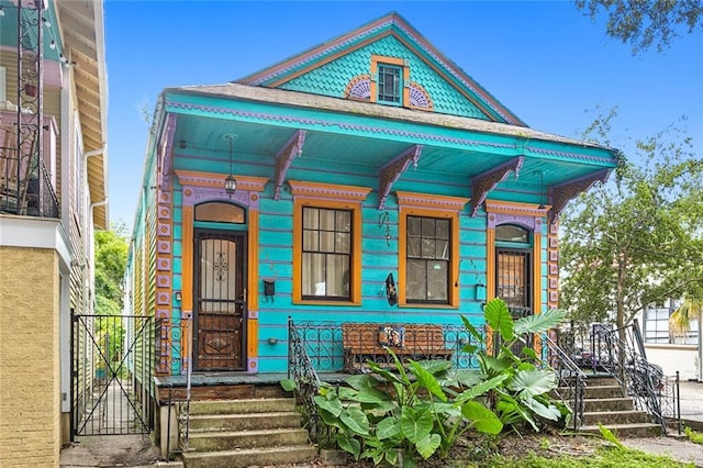 view of front of home with a porch