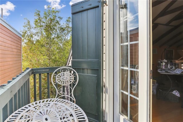 view of balcony