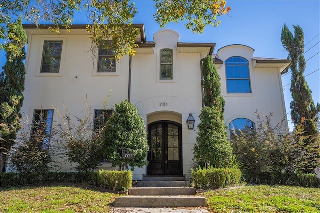 view of front of house featuring french doors