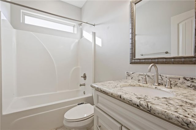 524 Belle Pointe Loop, Madisonville, LA 70447 - full bathroom featuring vanity, toilet, and tub / shower combination