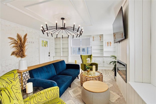 2604 Chartres St, New Orleans, LA 70130 - building lobby with wallpapered walls