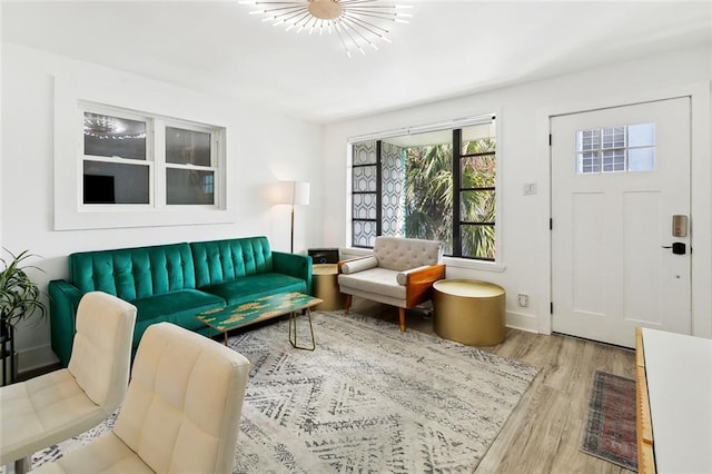 2604 Chartres St, New Orleans, LA 70130 - living area with wood finished floors