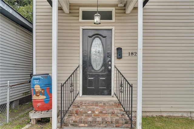 view of entrance to property