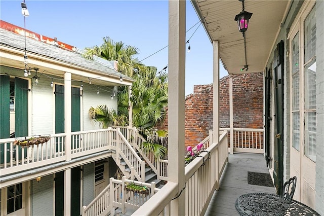 view of balcony