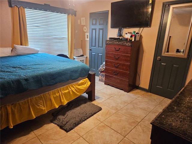 view of tiled bedroom