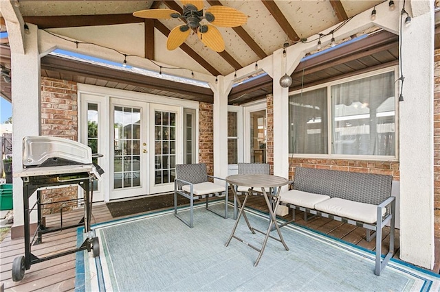 view of patio / terrace with french doors