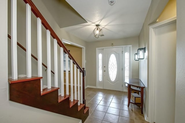 view of tiled entryway