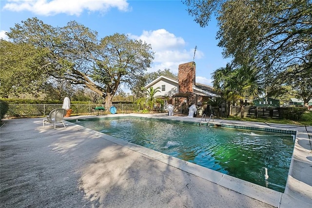 view of pool with a gazebo and a patio