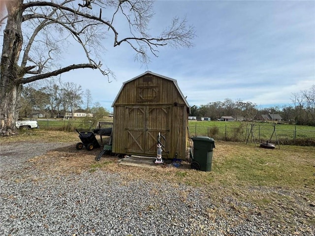 view of outdoor structure