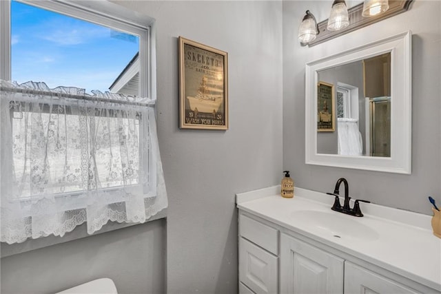 bathroom featuring vanity