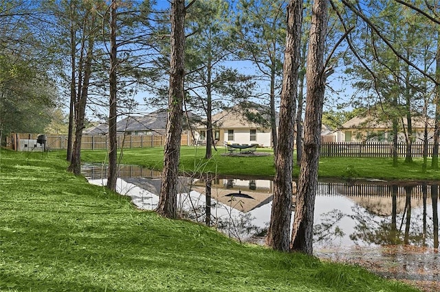 view of water feature