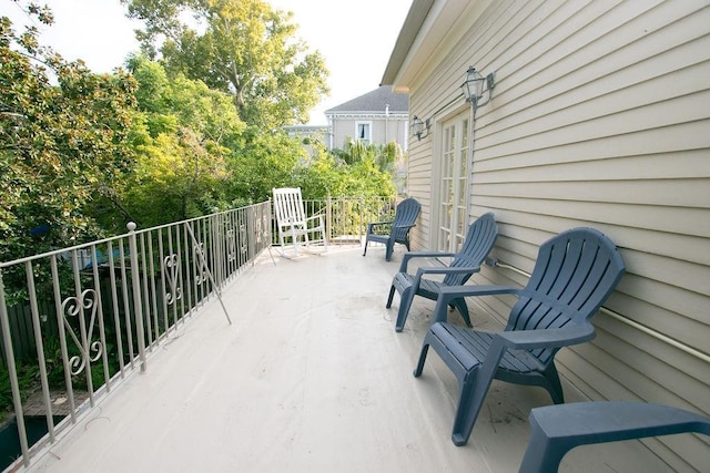 view of patio / terrace featuring a balcony