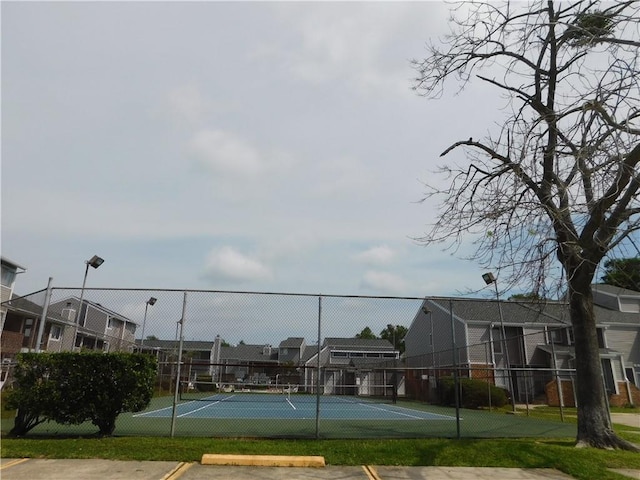 view of tennis court