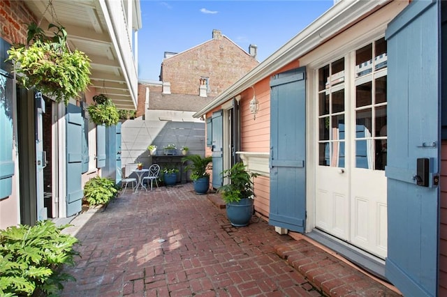 view of patio / terrace featuring fence