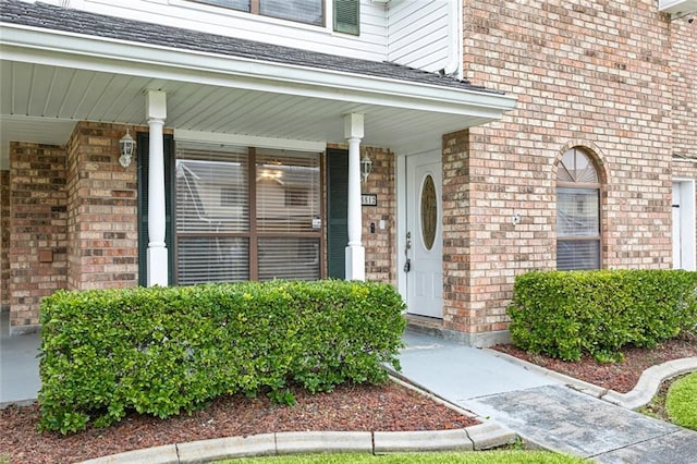5512 David Dr, Kenner, LA 70065 - doorway to property featuring brick siding and a porch