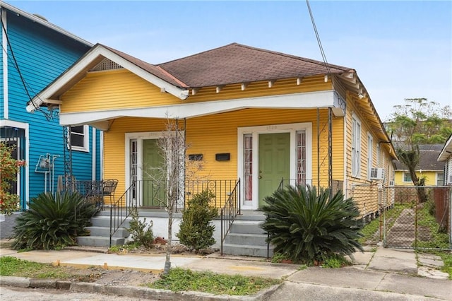 bungalow with covered porch