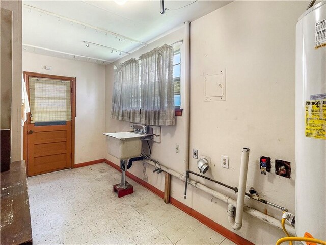 interior space with water heater