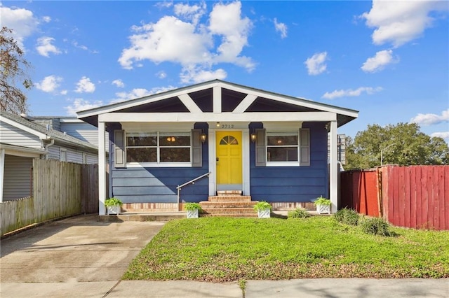 view of bungalow