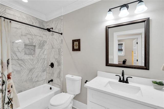 1508 N Roman St, New Orleans, LA 70116 - full bathroom featuring shower / tub combo with curtain, vanity, and toilet