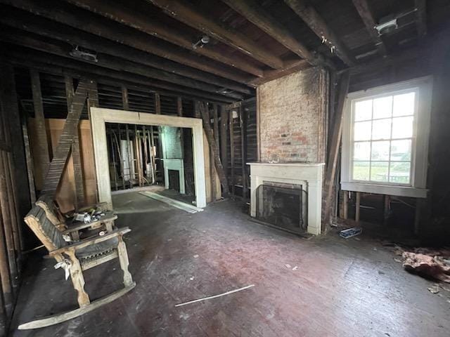 view of unfurnished living room