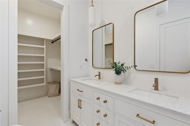 bathroom with vanity