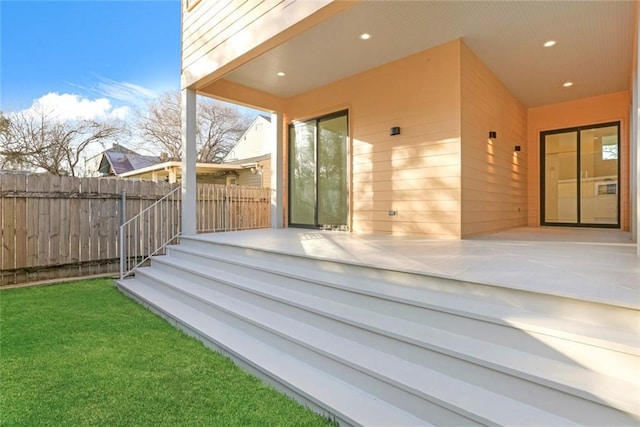 deck with a patio area