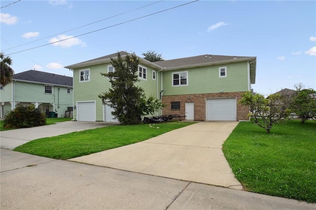 view of front of house with a front yard