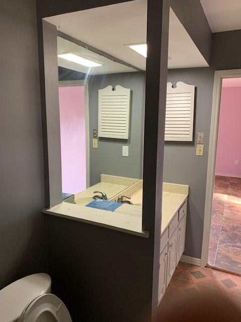 bathroom featuring vanity