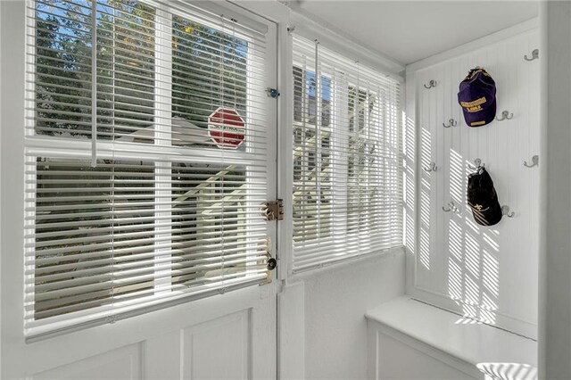 view of doorway to outside