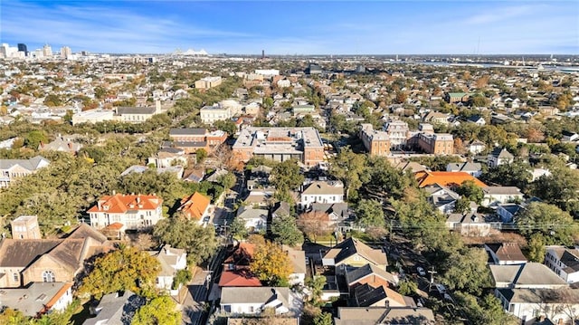 aerial view featuring a residential view