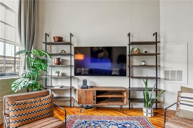 living room featuring wood finished floors