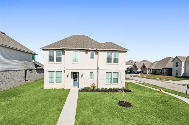 view of front of house featuring a front yard