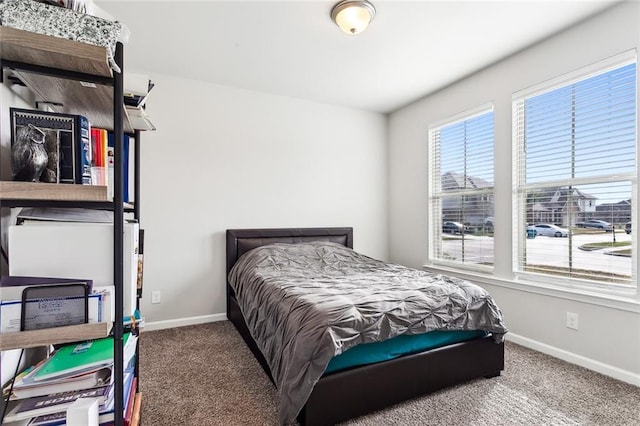 bedroom with carpet