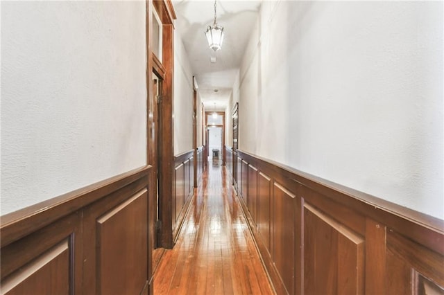 hall featuring hardwood / wood-style flooring