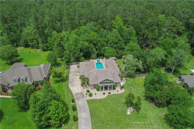 birds eye view of property