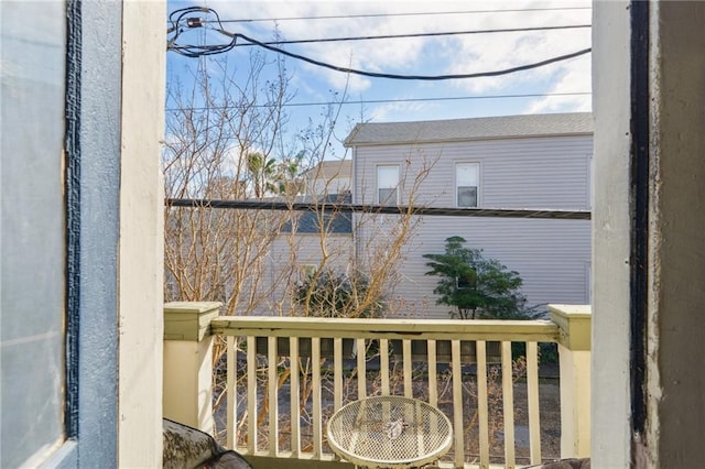 view of balcony