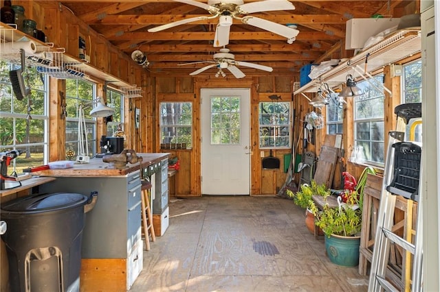 view of sunroom / solarium