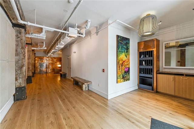 interior space featuring light hardwood / wood-style flooring