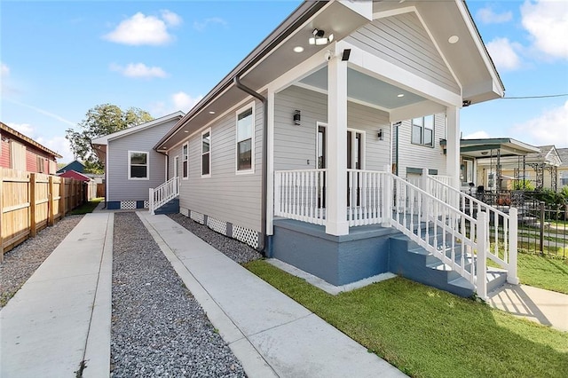 view of front of house with a porch