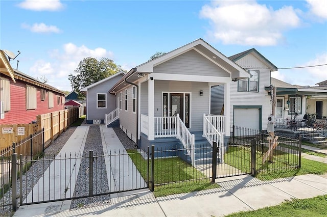 view of front of property with covered porch