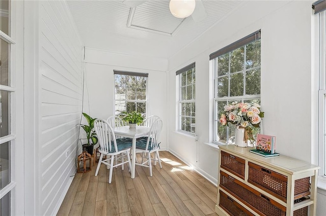 sunroom featuring a wealth of natural light