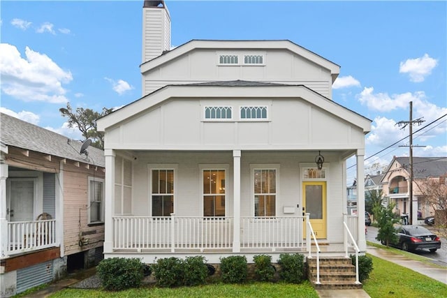 view of front of house with a porch