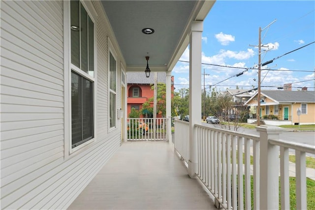 balcony with a porch