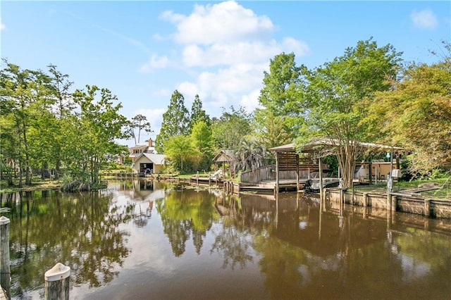 112 Bayou Perez Dr, Madisonville, LA 70447 - dock area featuring a water view