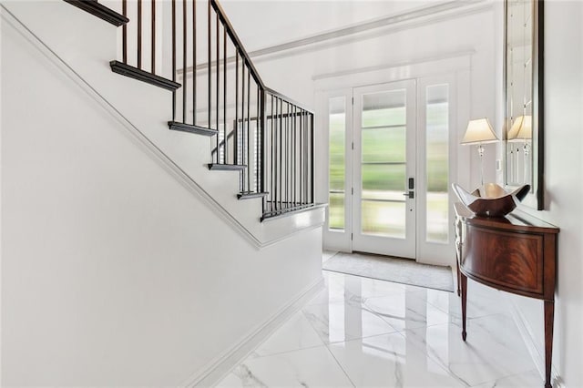 entrance foyer with plenty of natural light