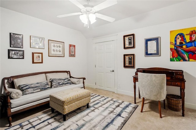 112 Bayou Perez Dr, Madisonville, LA 70447 - bedroom with carpet, baseboards, and a ceiling fan