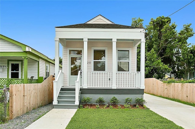 bungalow with a porch