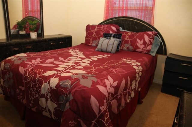 bedroom with carpet floors